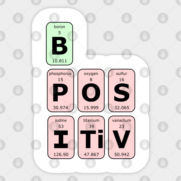 Be Positive Sticker by mailboxdisco